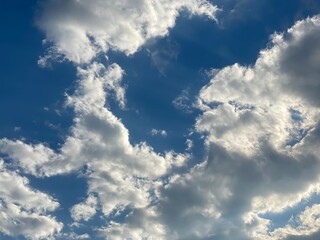 blue sky with clouds