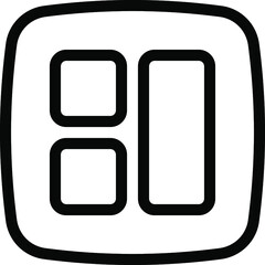 user interface icon line style icon. vector illustration. vector icon