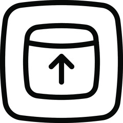 user interface icon line style icon. vector illustration. vector icon