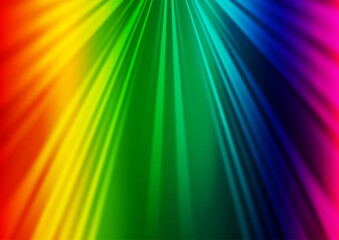 Fototapeta premium Light Multicolor, Rainbow vector template with repeated sticks.