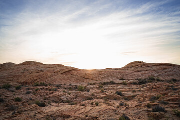 sunrise in Valley of Fire state Park Nevada