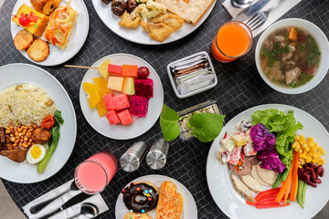 breakfast on the table