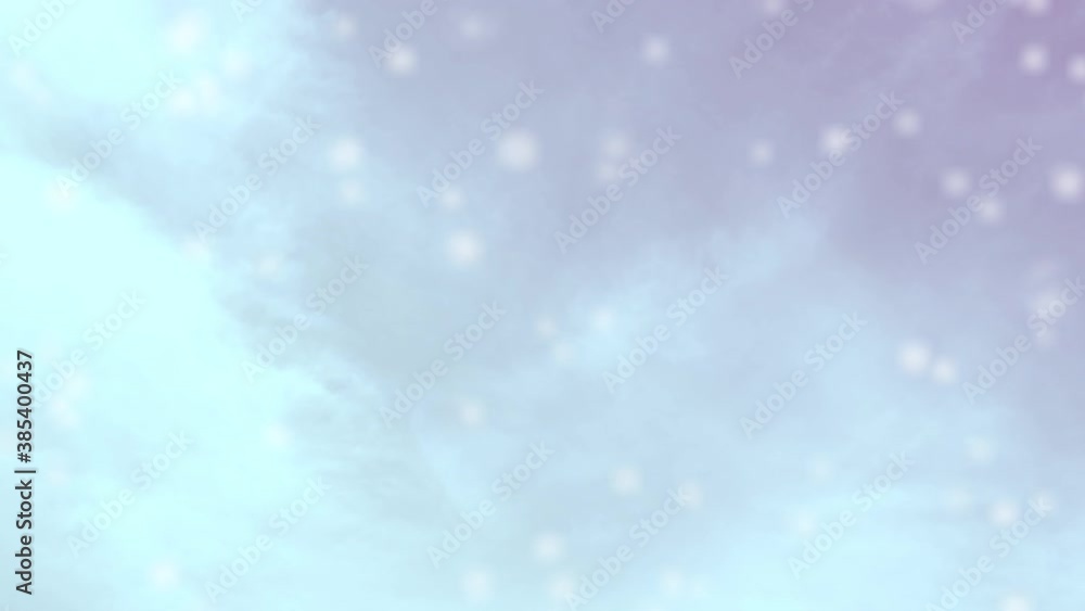 Poster intro animation loop background with snow falling for opening , logo, transition and title.