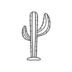 cactus icon image, line style