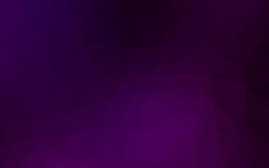 Dark Purple vector abstract polygonal cover.