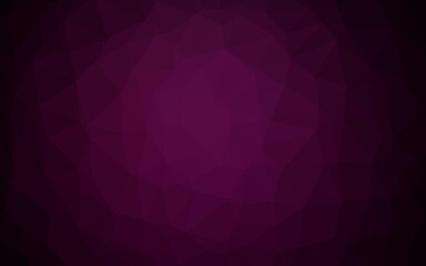 Dark Pink vector triangle mosaic template.