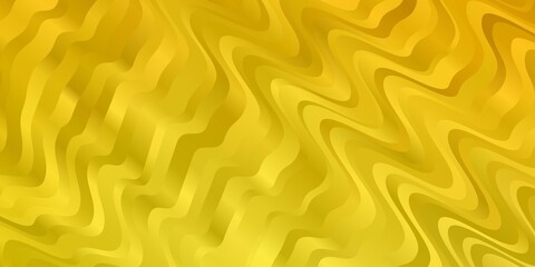 Light Yellow vector pattern with wry lines. Colorful abstract illustration with gradient curves. Pattern for ads, commercials.