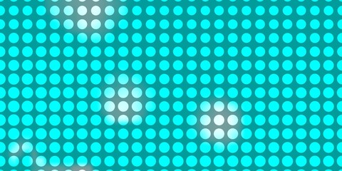 Fototapeta na wymiar Light Blue, Green vector layout with circles. Colorful illustration with gradient dots in nature style. Design for posters, banners.