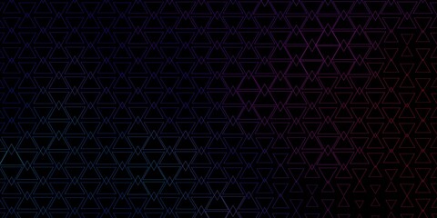 Dark Blue, Red vector texture with triangular style. Modern abstract illustration with colorful triangles. Template for wallpapers.