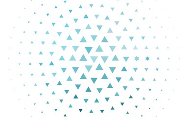 Light BLUE vector texture in triangular style.