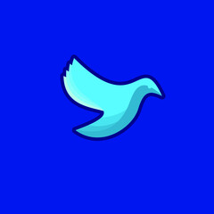 dove of peace design logo