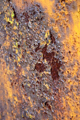 腐食した鉄扉の質感