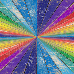 Fond bois arc-en-ciel 