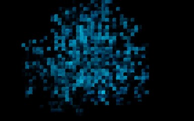 Dark BLUE vector cover in polygonal style.