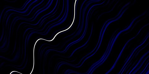 Obraz premium Dark Blue, Red vector background with wry lines. Colorful geometric sample with gradient curves. Template for cellphones.