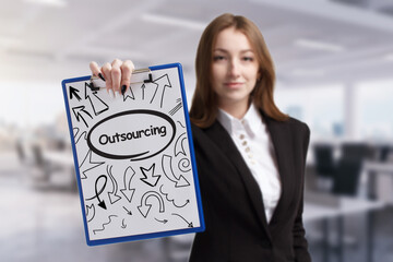 Business, technology, internet and network concept. Young businessman thinks over the steps for...