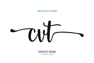 simple CVT letter arrangement logo is easy to understand, simple and authoritative
