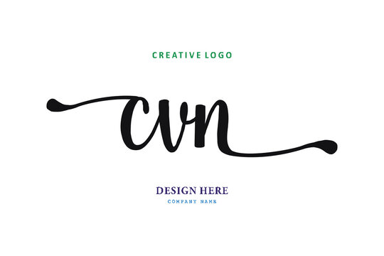 simple CVN letter arrangement logo is easy to understand, simple and authoritative
