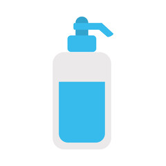 antibacterial gel bottle icon, flat style