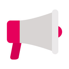 megaphone device icon, flat style