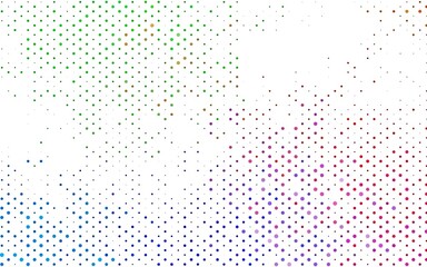 Light Multicolor, Rainbow vector backdrop with dots.