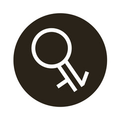 inter gender symbol of sexual orientation block style icon