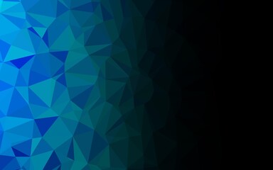 Fototapeta premium Light BLUE vector blurry triangle pattern.