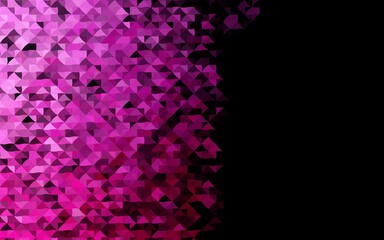 Dark Pink vector texture in triangular style.
