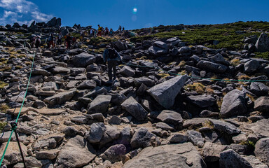 長野県木曽駒ケ岳の風景