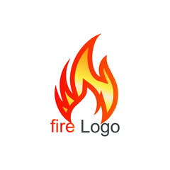 Fire logo with a simple and elegant design that's perfect for your business and uses the latest Adobe illustrations.