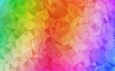 Light Multicolor, Rainbow vector abstract polygonal cover.