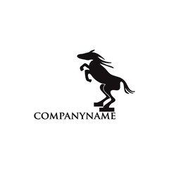 Horse logo with a simple and elegant design is perfect for your business and uses the latest Adobe illustrations.