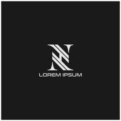 letter logo brand template logotype