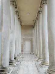 Columns in a hall