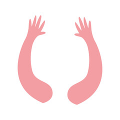 hands human isolated style icon