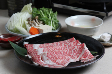 apanese wagyu beef Sukiyaki set