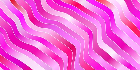 Light Pink vector texture with curves. Bright illustration with gradient circular arcs. Pattern for websites, landing pages.