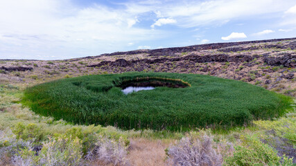 View at Malheur Maar, eastern Oregon, Diamond Crater Outstanding Natural Area