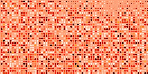 Light Red vector background with bubbles. Colorful illustration with gradient dots in nature style. Design for posters, banners.