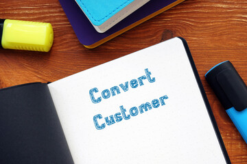 Convert Customer phrase on the piece of paper.