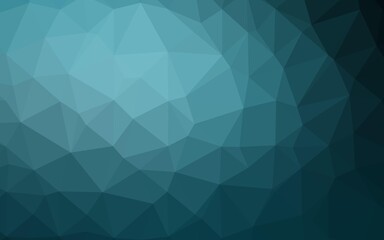 Light BLUE vector polygonal template.