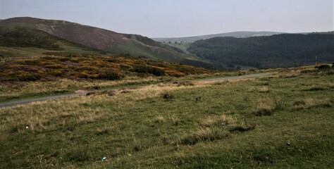 A view of the Welsh Hills near Llangollen