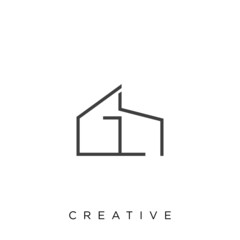 gh home logo illustration design vector 