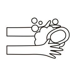 hands human washing with soap bar