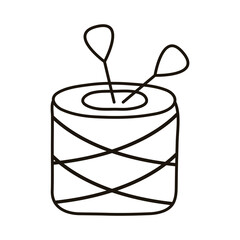 sewing thread and scissors icons