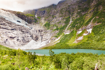 Fototapeta na wymiar Boyabreen Glacier in Norway