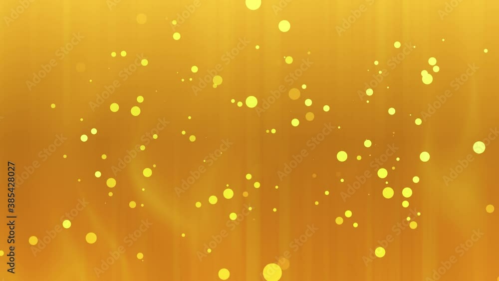 Poster 4k golden stream lights and particles. magical blinking particles loop animation. glitter glamour te