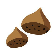 栗のイラスト