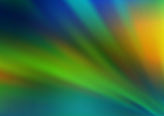 Dark Blue, Yellow vector bokeh template.