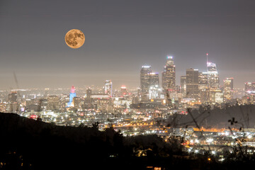 Obraz premium Los Angeles Skyline in the Evening